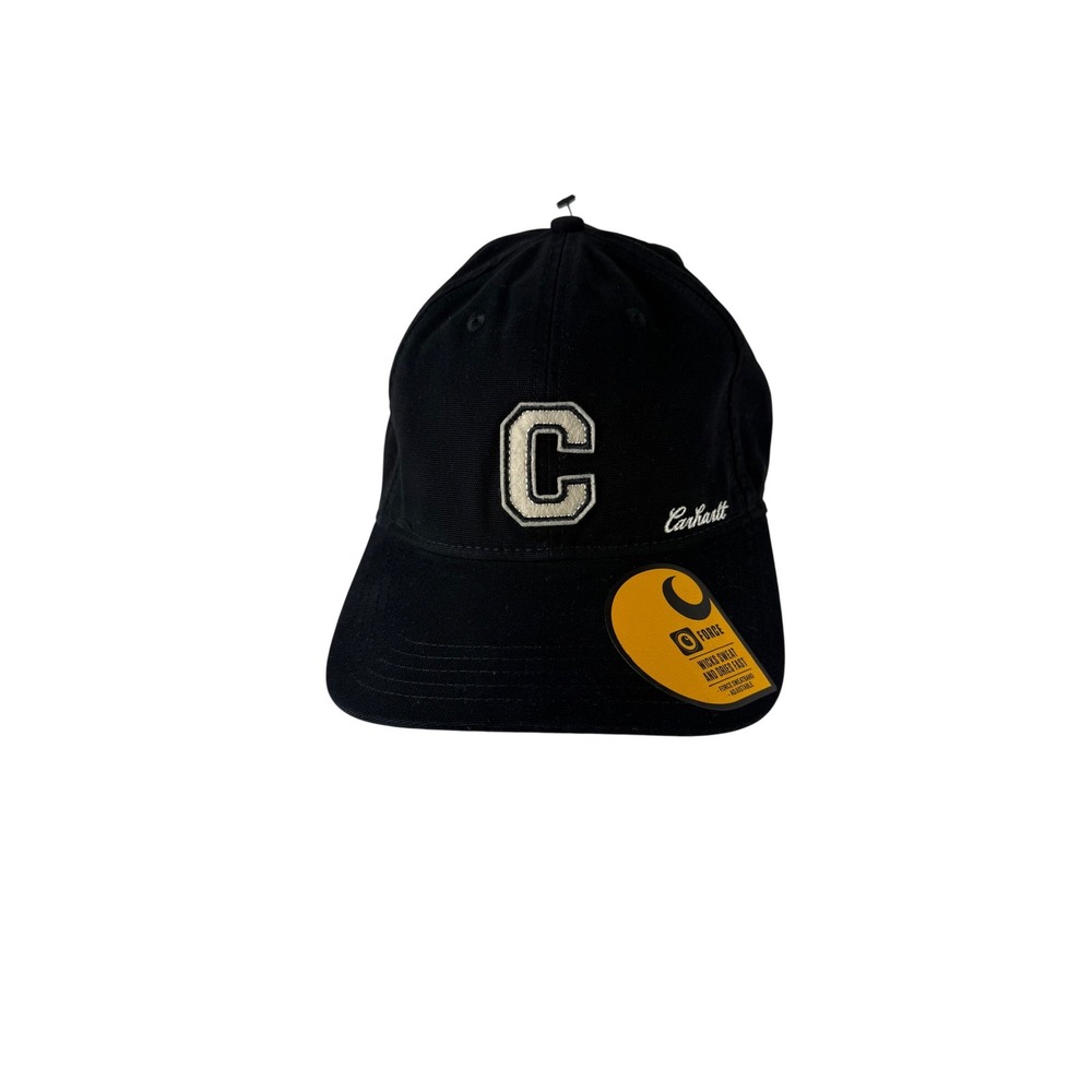 Carhartt Mens OS Canvas C Patch Cap Black Force‎ Sweatband Adjustable AH6302 Hat